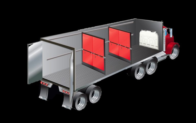 What materials are typically used for the construction of refrigerated trailer walls?